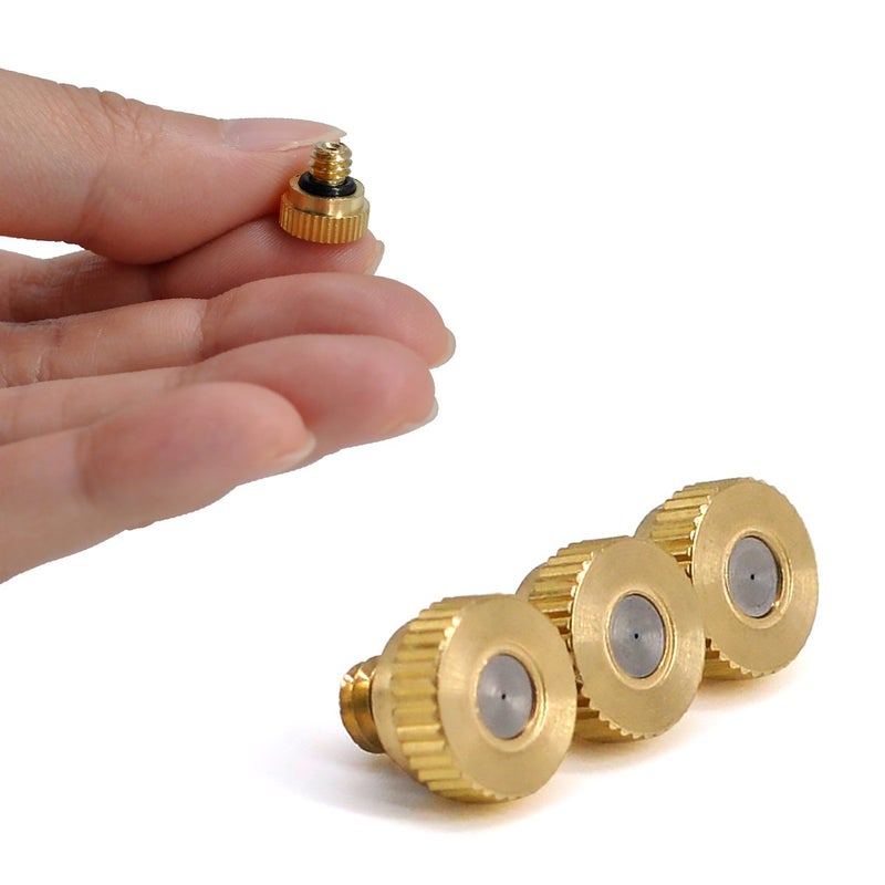 Aootech 32 Pack- Brass Misting Nozzles For Outdoor Cooling System, 0.012â€ Orifice (0.3 mm) 10/24 UNC - Image 5